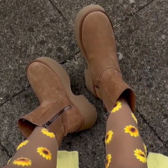 UGG Classic Twin Seam New Heights Platform Boots Sz 9 Women's - Picture 3 of 12